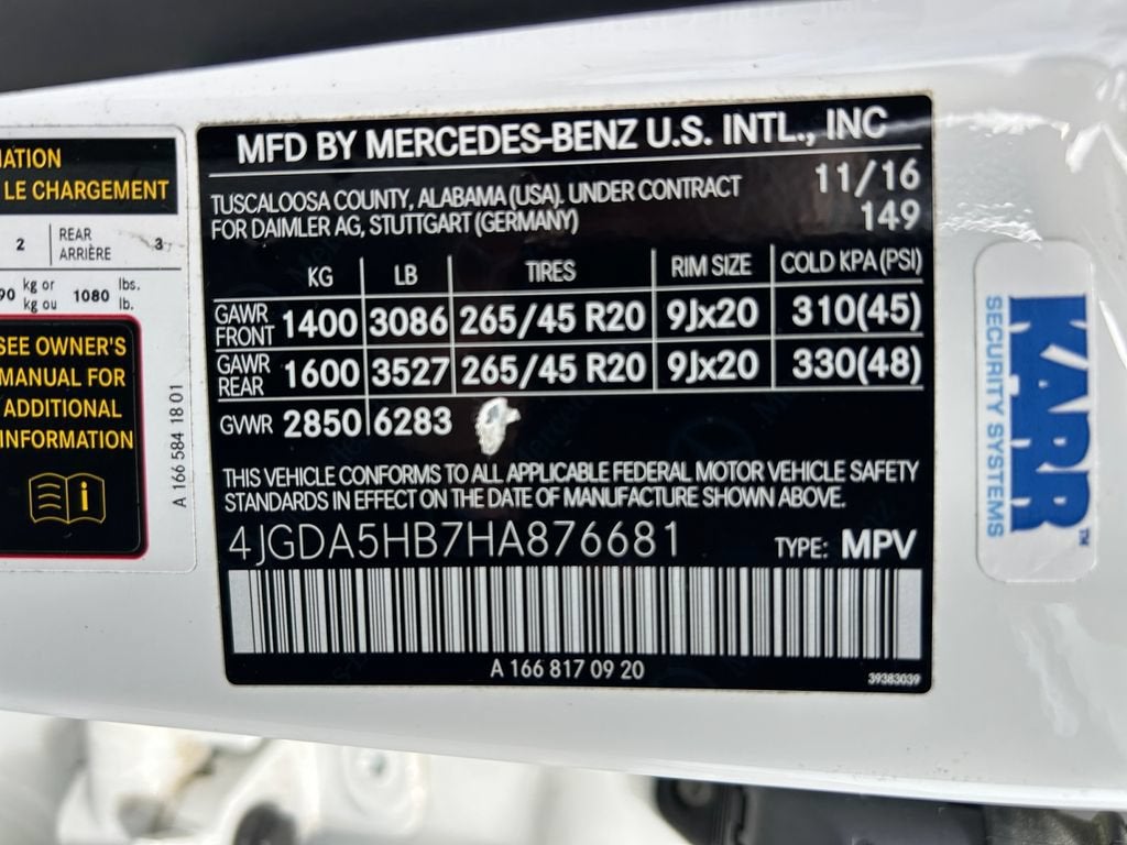 2017 Mercedes-Benz GLE 350 4MATIC®