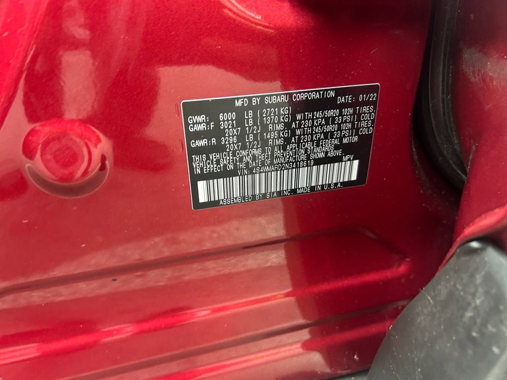 2022 Subaru Ascent Touring