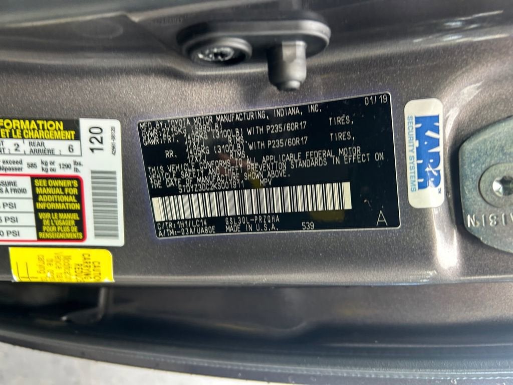 2019 Toyota Sienna XLE Auto Access Seat