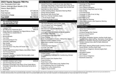 2023 Toyota Sequoia TRD Pro