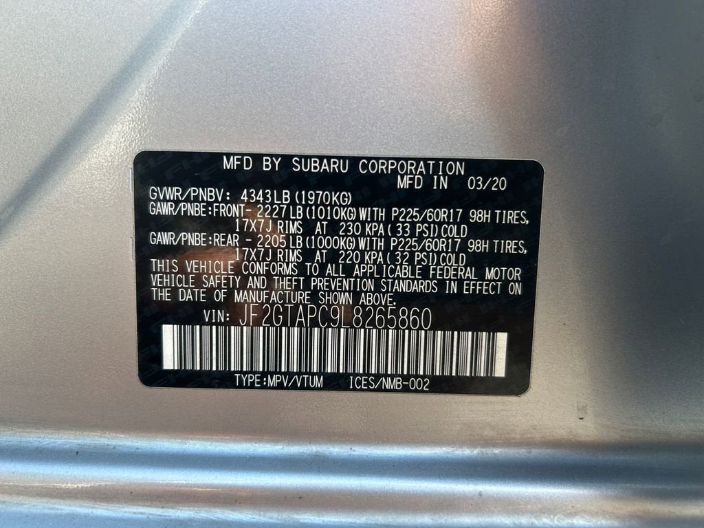 2020 Subaru Crosstrek Premium