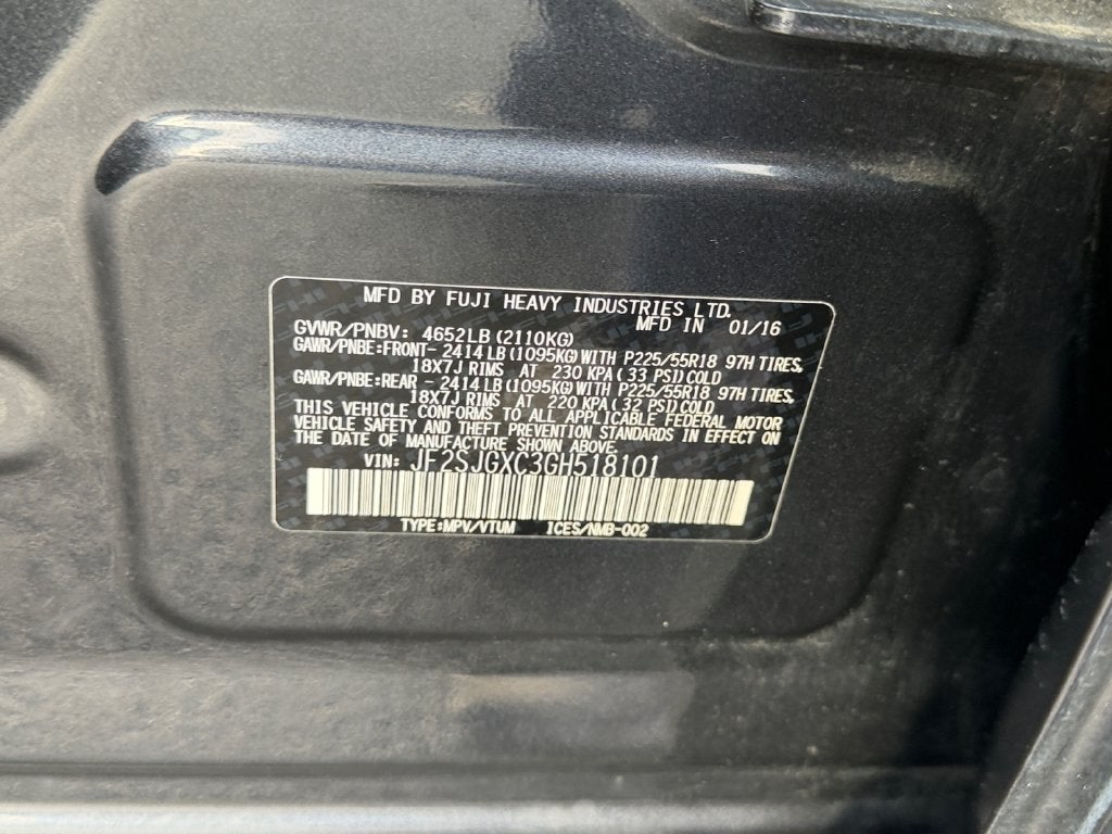 2016 Subaru Forester 2.0XT Touring