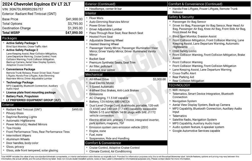 2024 Chevrolet Equinox EV 2LT