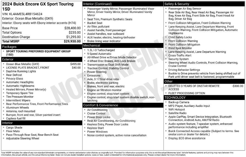 2024 Buick Encore GX Sport Touring