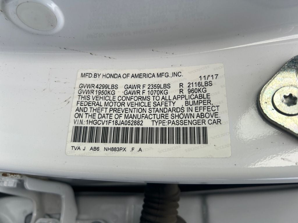 2018 Honda Accord LX