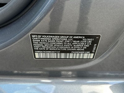 2021 Volkswagen Passat 2.0T SE