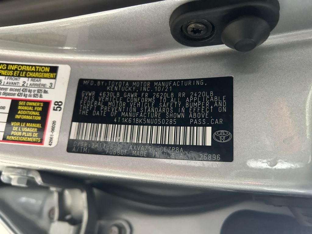 2022 Toyota Camry XSE