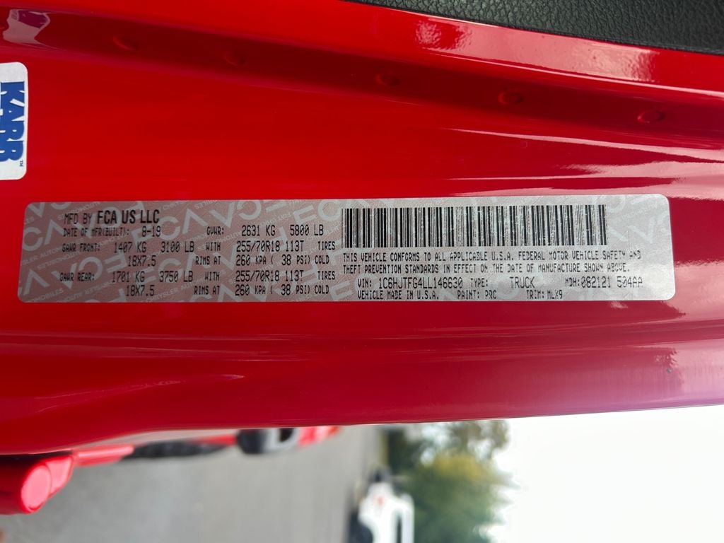 2020 Jeep Gladiator Overland