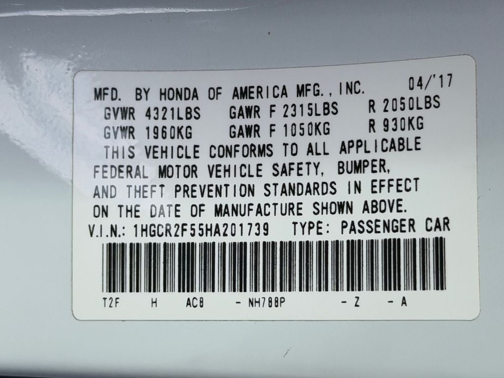 2017 Honda Accord Sport