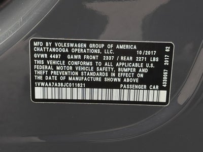 2018 Volkswagen Passat 2.0T R-Line