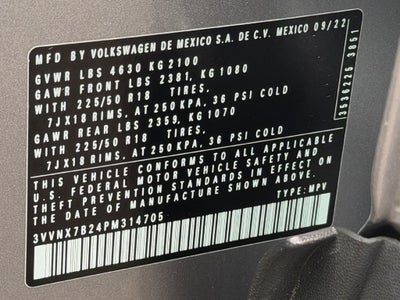2023 Volkswagen Taos 1.5T SE