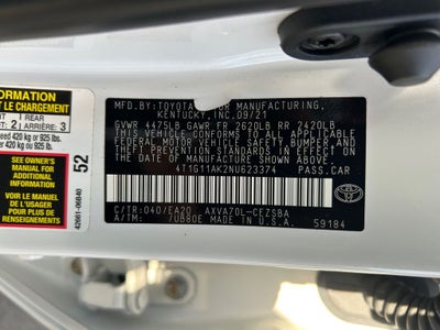 2022 Toyota Camry SE