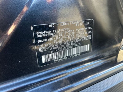 2019 Subaru Crosstrek 2.0i Limited