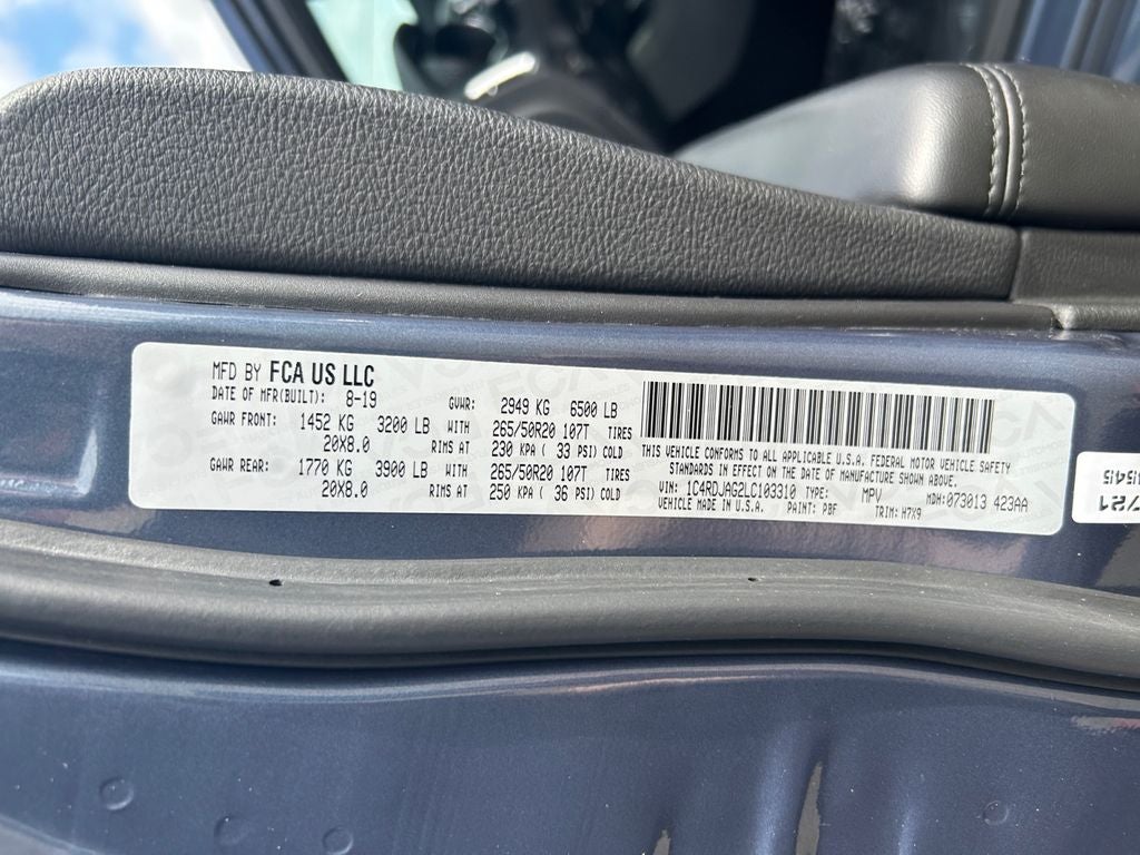2020 Dodge Durango SXT Plus