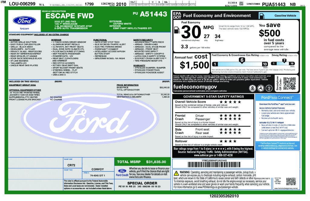 2023 Ford Escape ST-Line