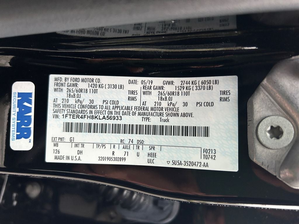 2019 Ford Ranger Lariat