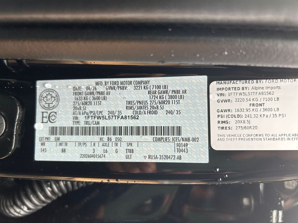 2026 Ford F-150 Lariat 5.0 V8