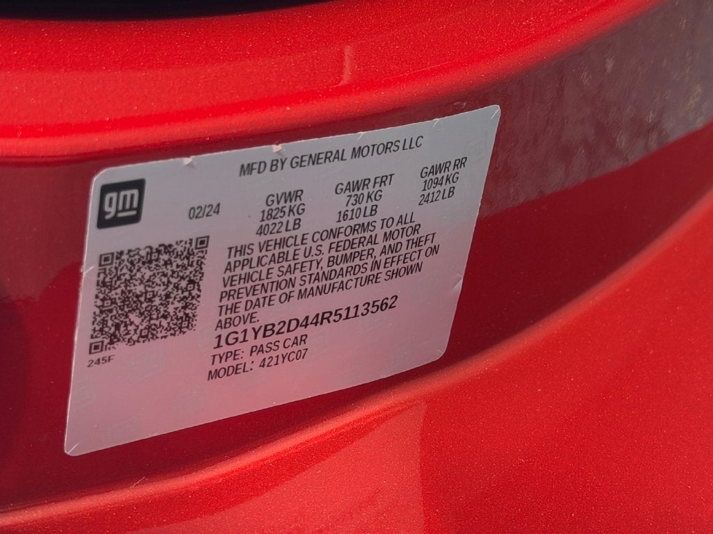 2024 Chevrolet Corvette Stingray 2LT