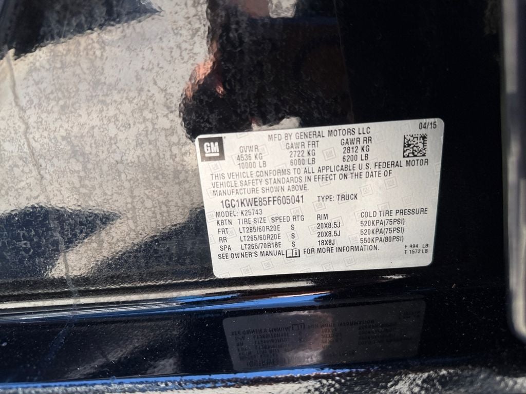 2015 Chevrolet Silverado 2500HD LTZ
