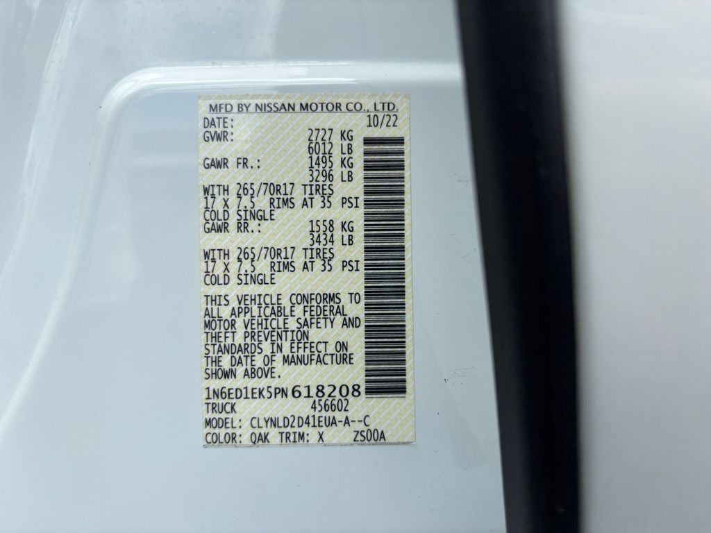 2023 Nissan Frontier PRO-4X