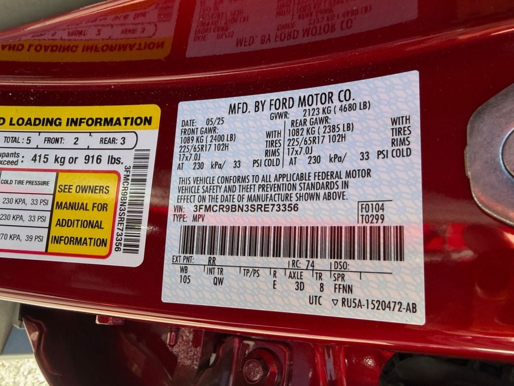 2025 Ford Bronco Sport Big Bend CERTIFIED GOLD