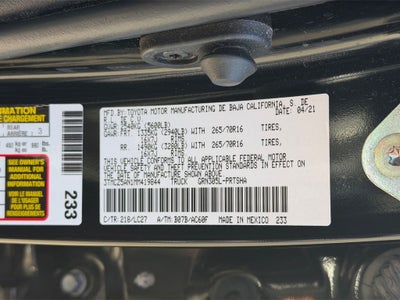 2021 Toyota Tacoma TRD Off-Road V6