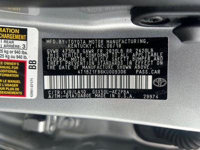 2019 Toyota Avalon Limited