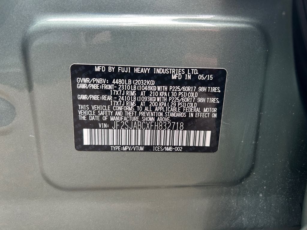 2015 Subaru Forester 2.5i