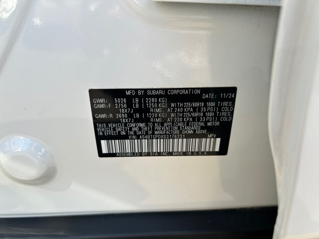 2025 Subaru Outback Touring XT