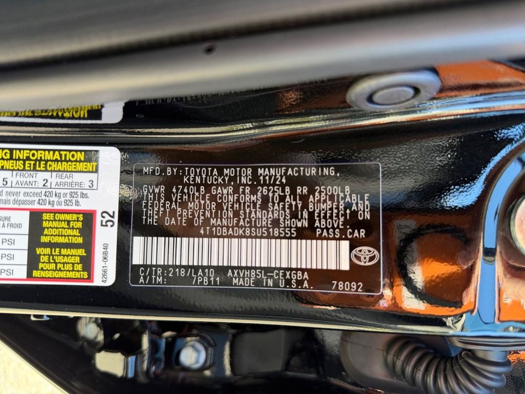2025 Toyota Camry XLE Hybrid AWD
