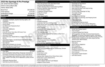 2023 Kia Sportage X-Pro Prestige