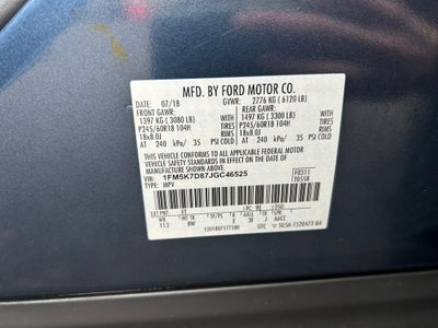 2018 Ford Explorer XLT