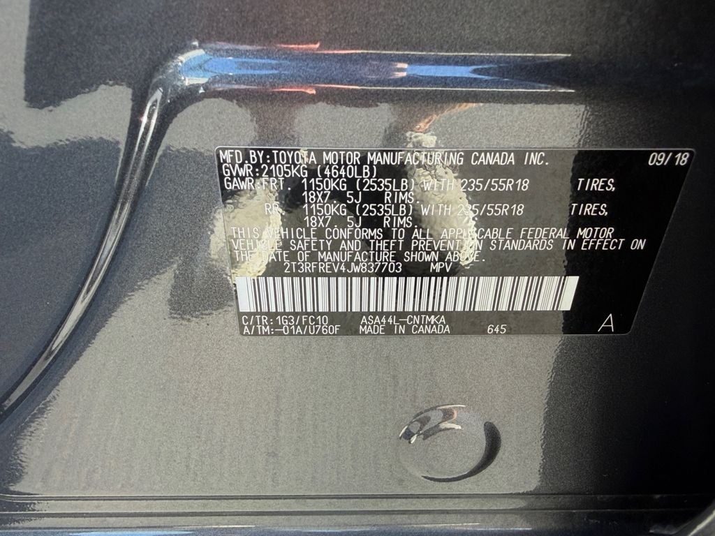 2018 Toyota RAV4 Adventure
