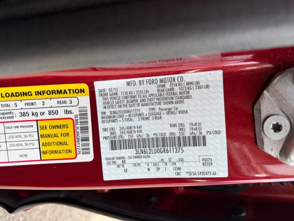 2016 Lincoln MKZ Hybrid Base