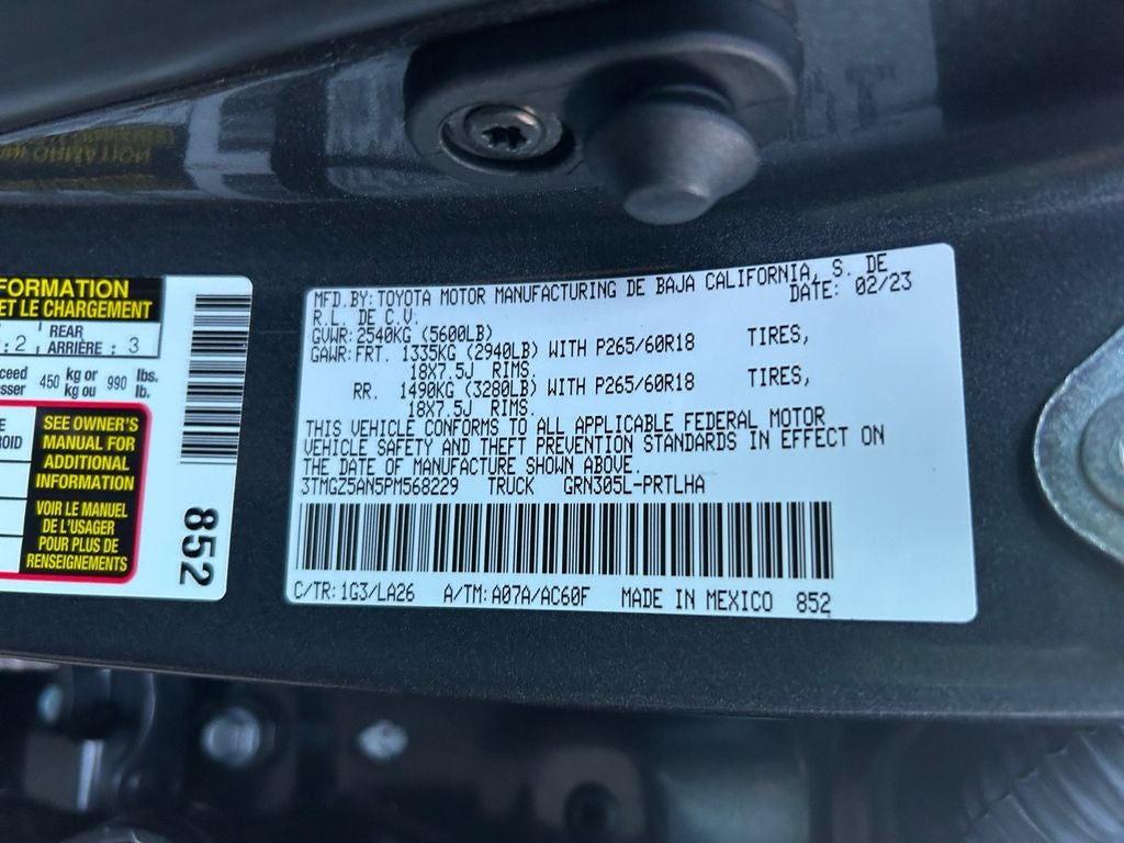 2023 Toyota TACOMA LIMITED Limited V6