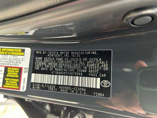 2026 Toyota CAMRY XSE HYBRID