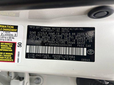 2025 Toyota CAMRY LE HYBRID
