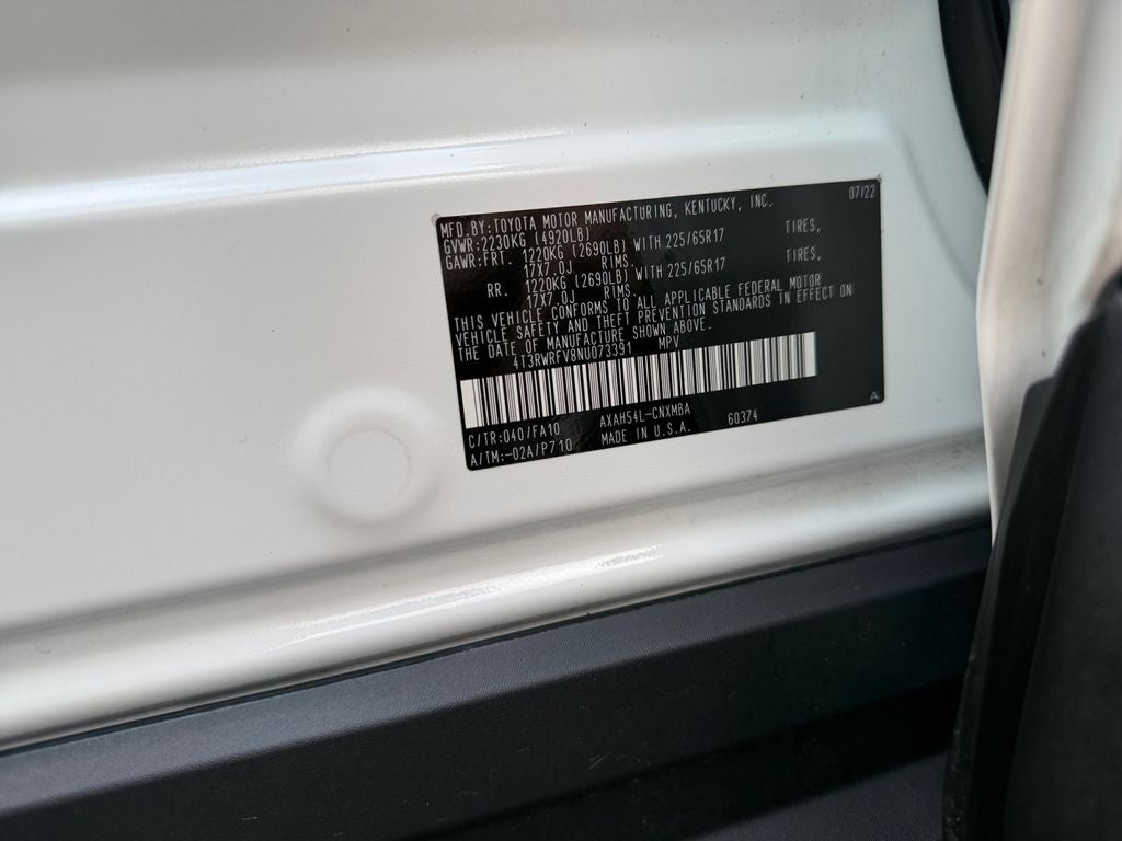 2022 Toyota RAV4 Hybrid XLE