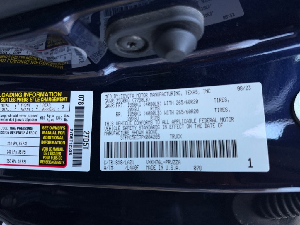 2023 Toyota Tundra Hybrid Platinum