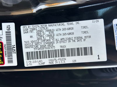 2025 Toyota TUNDRA 4X4 Platinum LIFTED