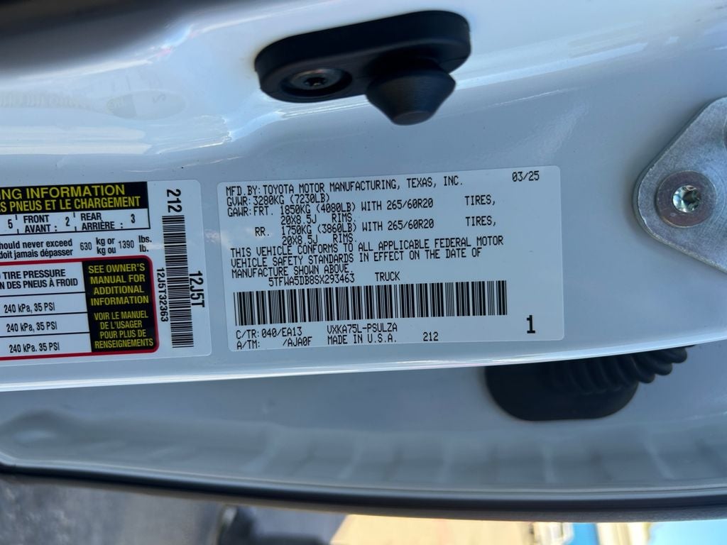 2025 Toyota TUNDRA 4X4 Limited