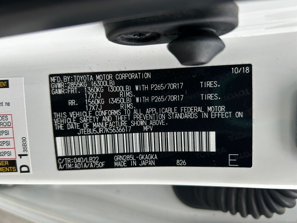 2019 Toyota 4RUNNER SR5