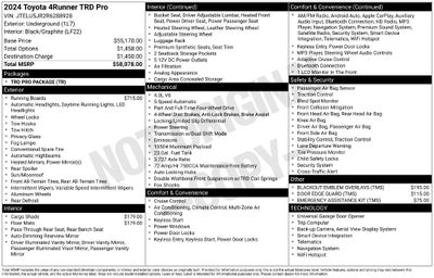 2024 Toyota 4Runner TRD Pro