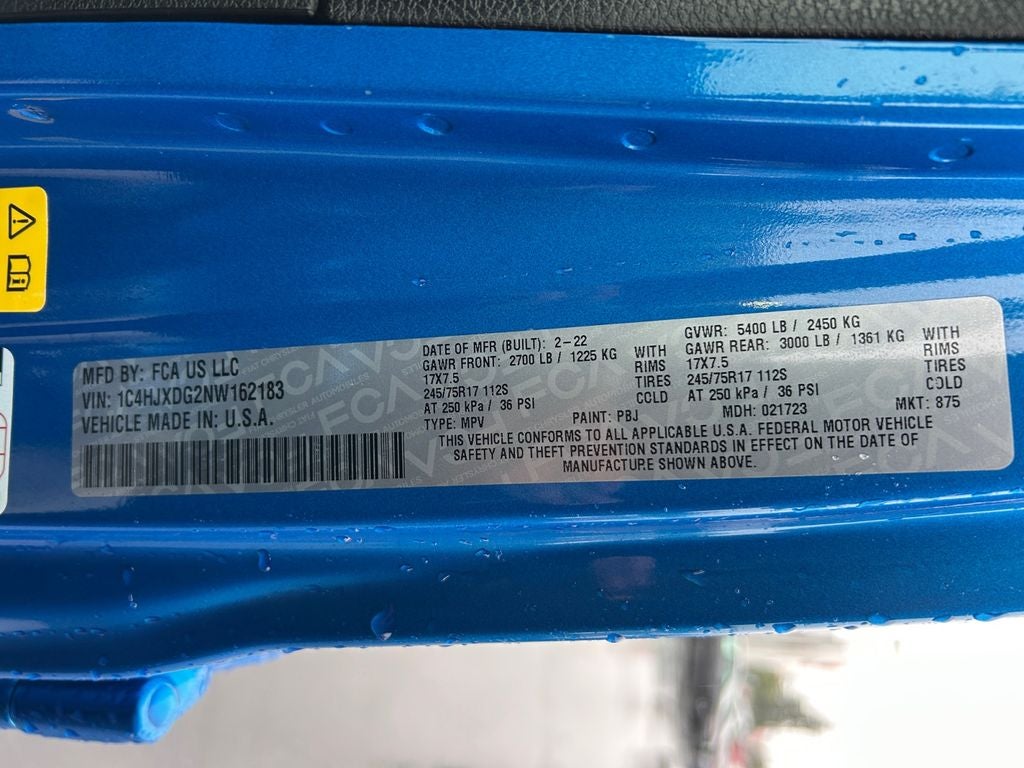 2022 Jeep Wrangler Unlimited Sport S