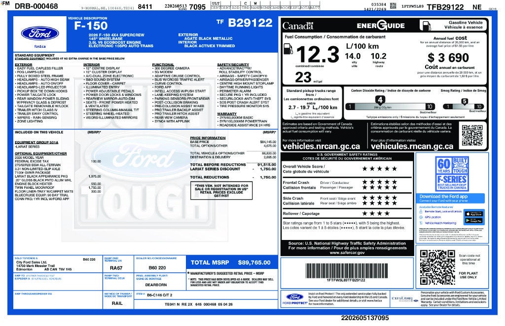 2026 Ford F-150 Lariat