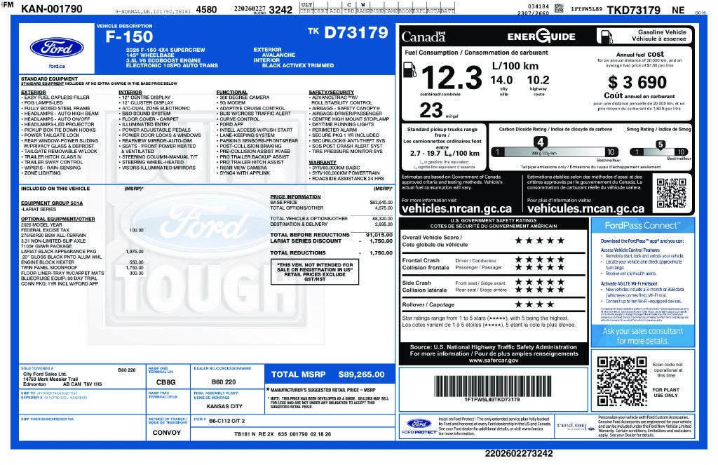 2026 Ford F-150 Lariat