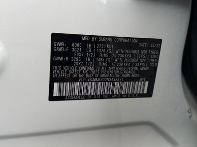 2022 Subaru Ascent Limited